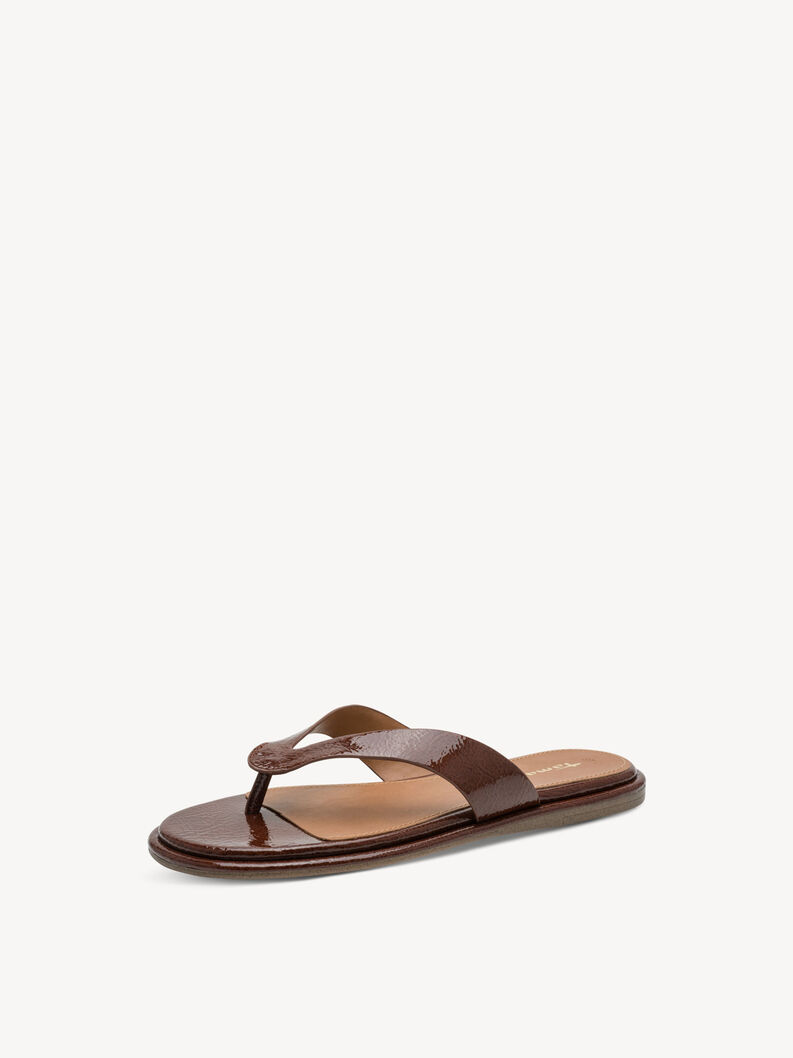 Infradito - marrone, BROWN PATENT, hi-res