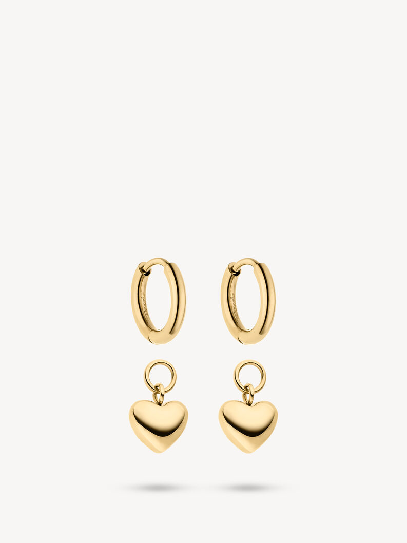 Orecchini a cerchio - oro, oro, hi-res