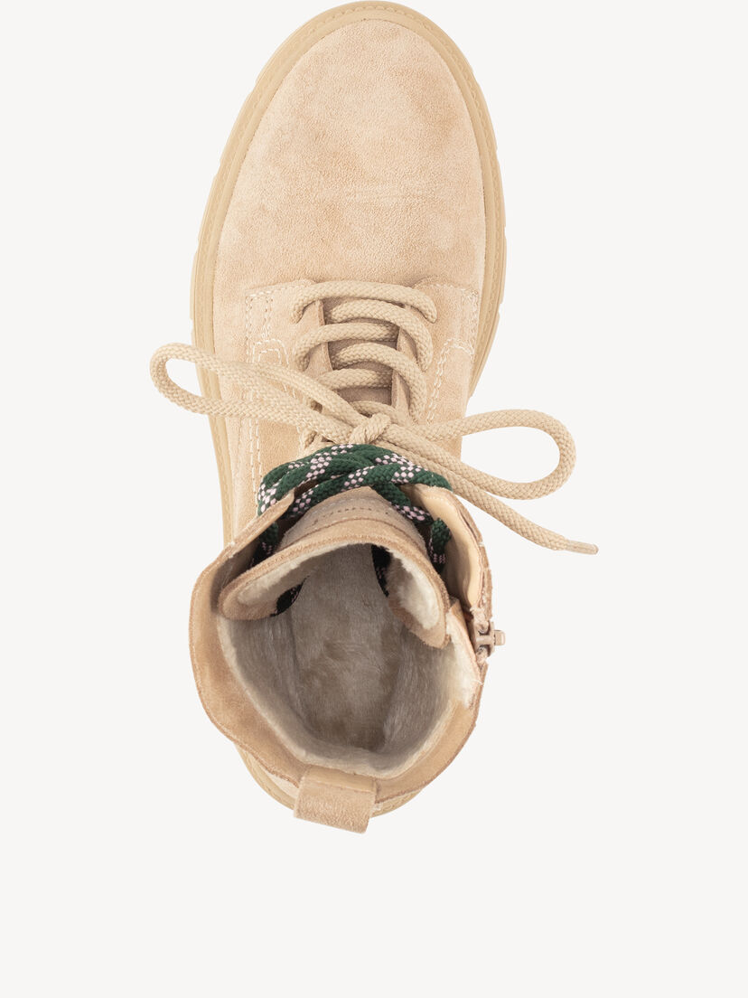 Leren Enkellaarsje - beige, beige, hi-res