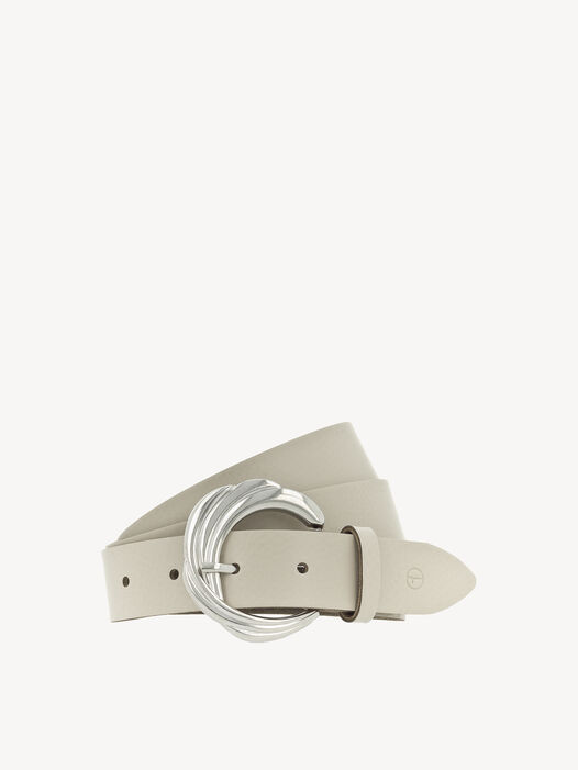 Leren riem, cr&egrave;me, hi-res