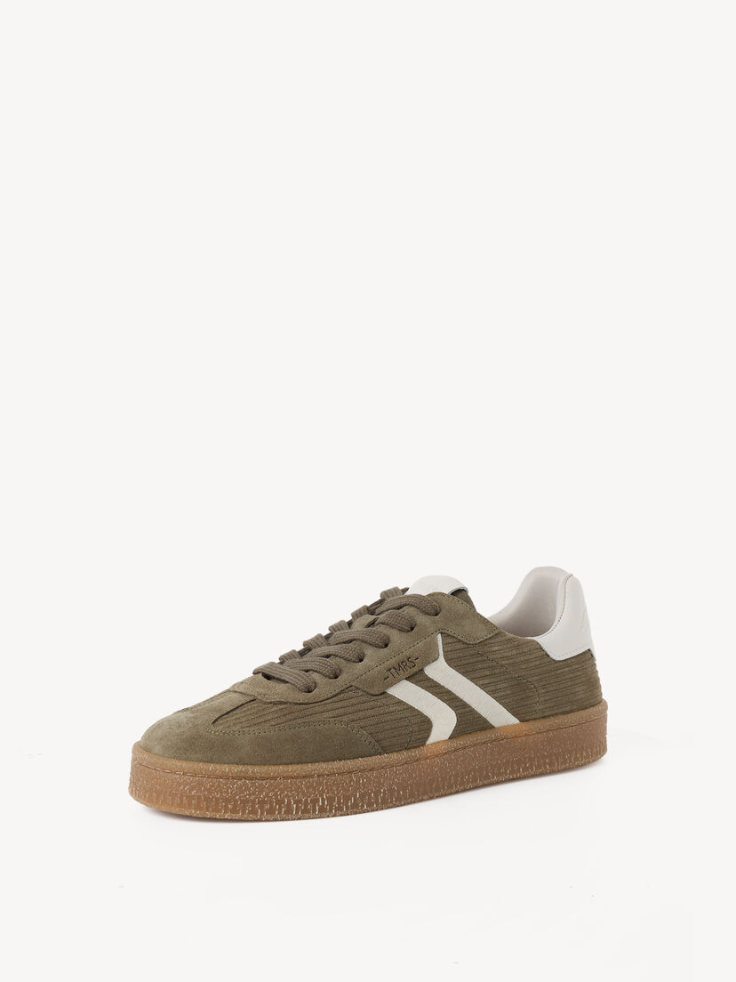 Leren Sneaker - groen, OLIVE, hi-res