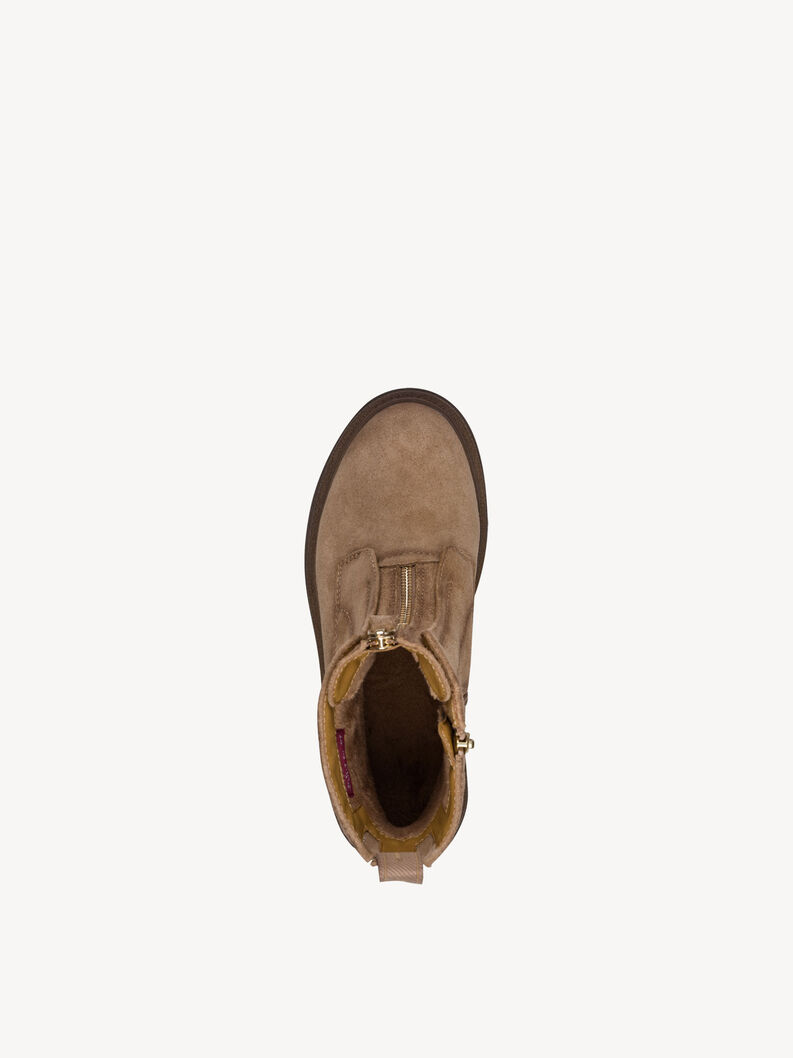 Bottine en cuir - beige, SAND, hi-res