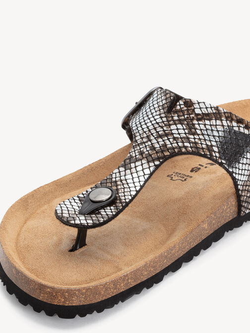 Pantolette, BLACK/SNAKE, hi-res