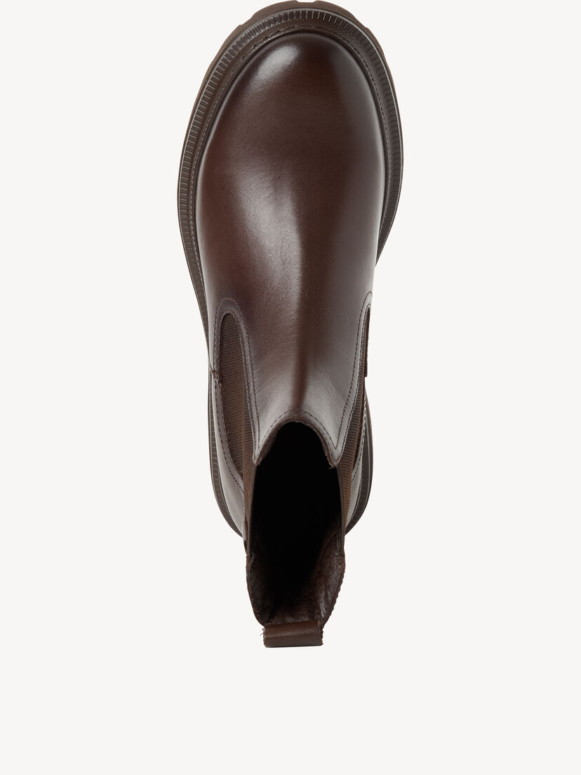 Leren Chelseaboot - bruin, BROWN, hi-res
