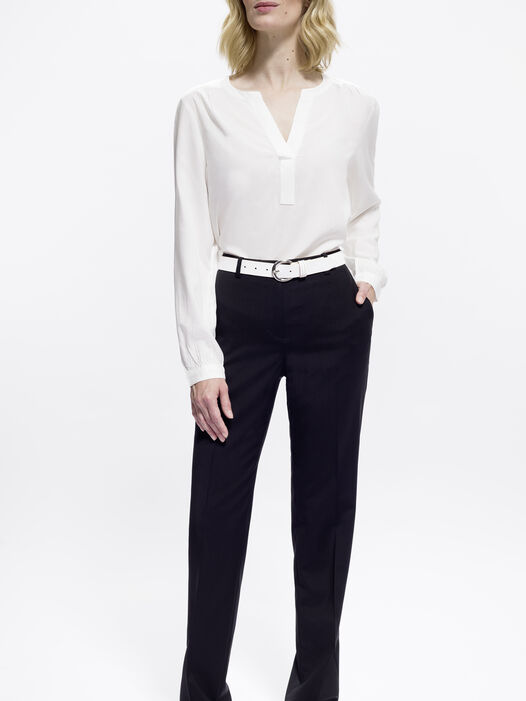 Leren riem, wit, hi-res