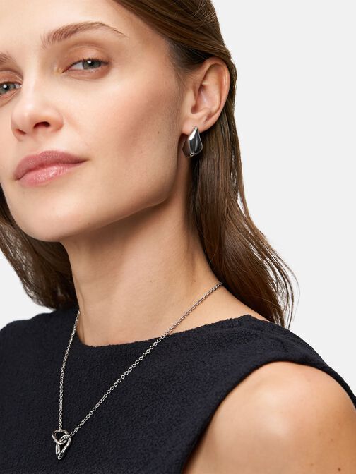 Necklace, silver, hi-res