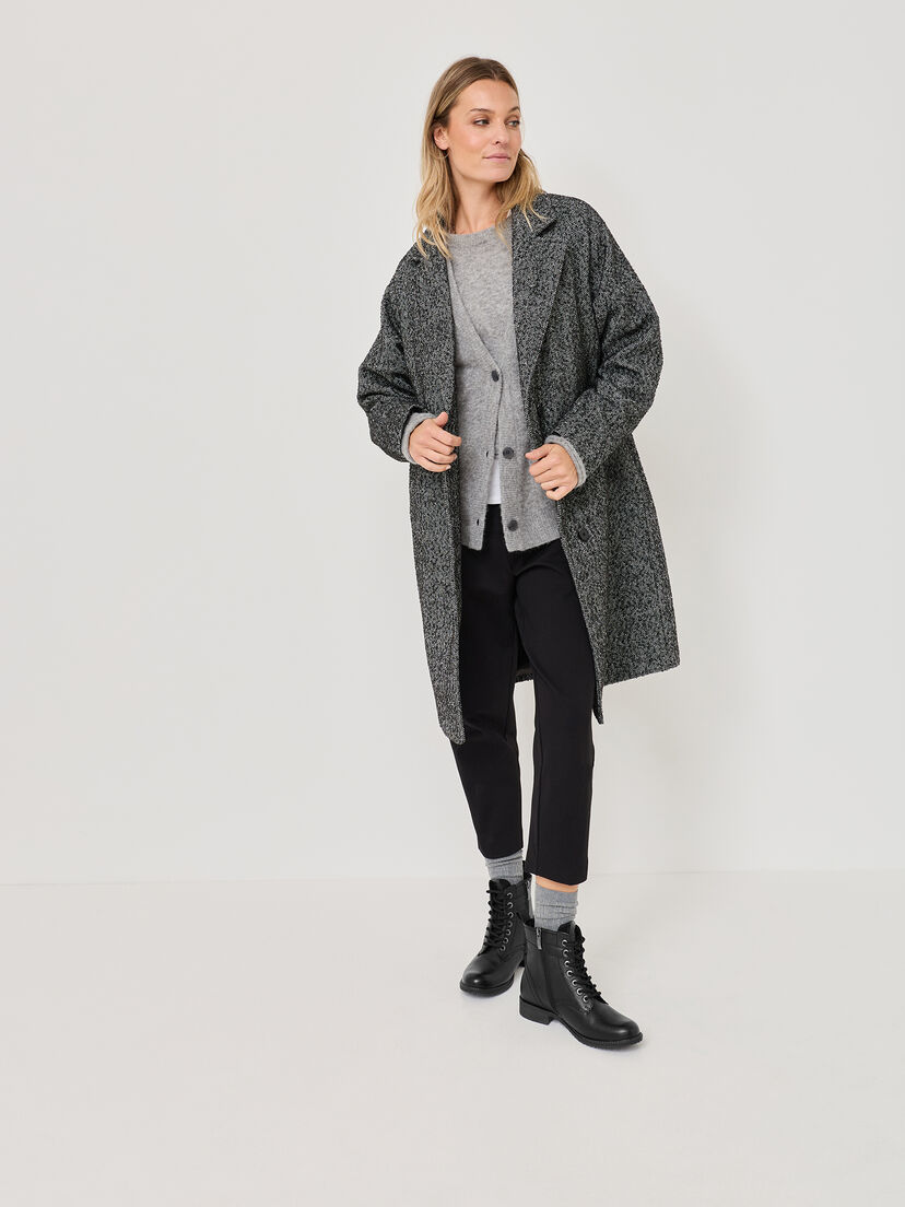 Enkellaarsje - zwart, BLACK LEATHER, hi-res