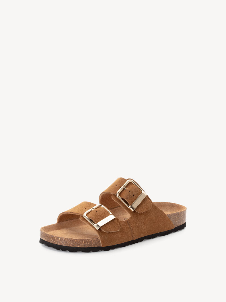 Mule - marron, COGNAC NUBUC, hi-res