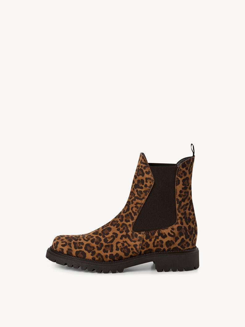Leren Chelseaboot - bruin, LEOPARD, hi-res