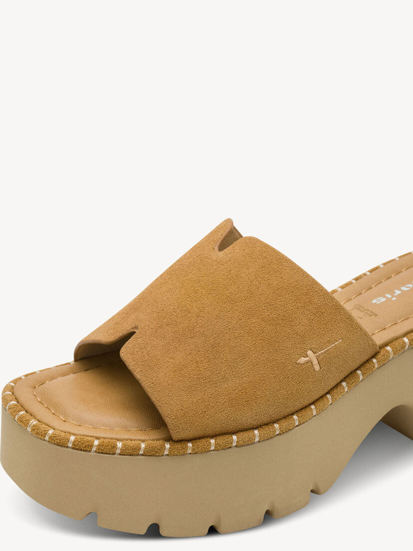 Leren Slipper - bruin, 310, hi-res