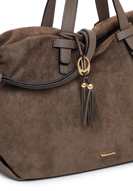 Shopping bag, taupe, hi-res