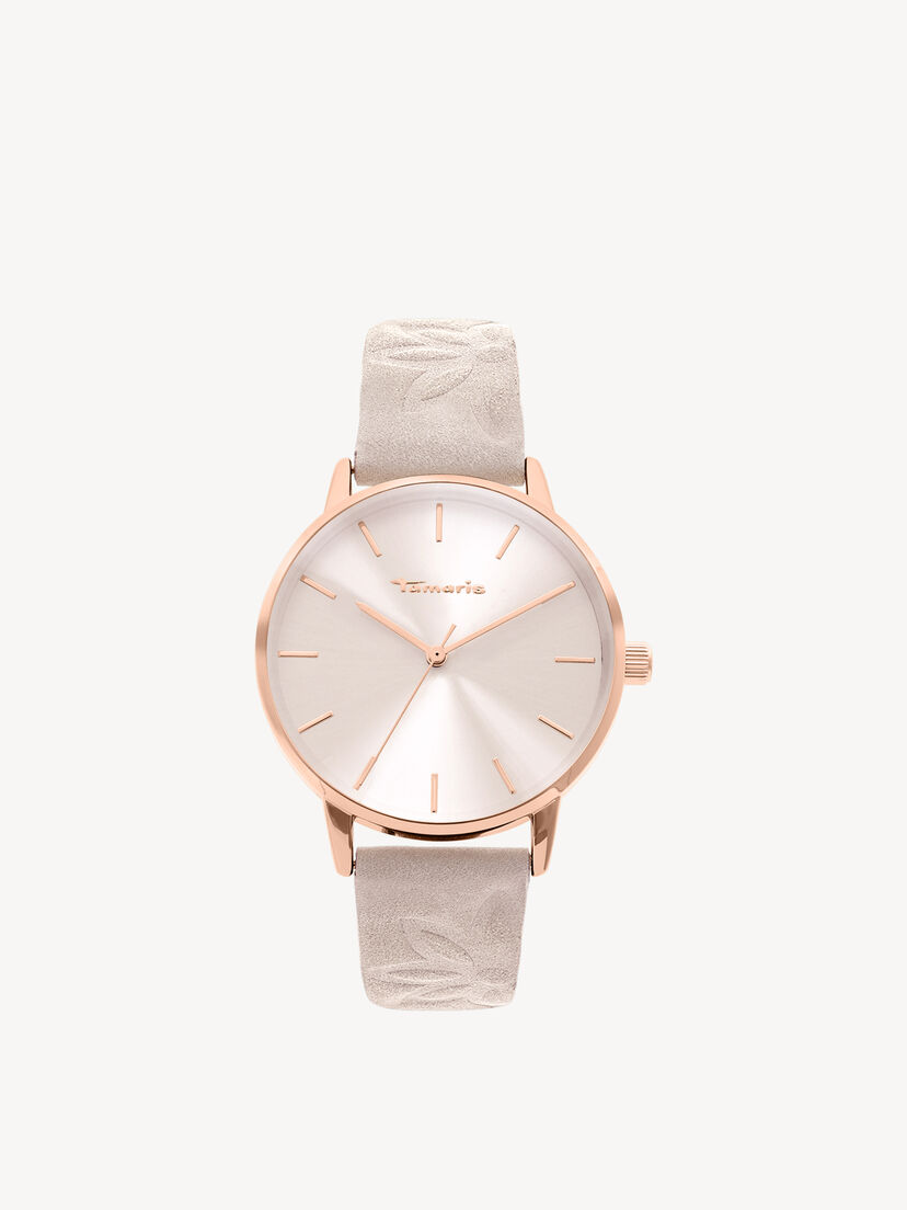 Horloge - rosegoud, ros&eacute;gold-matt silber-wei&szlig;, hi-res