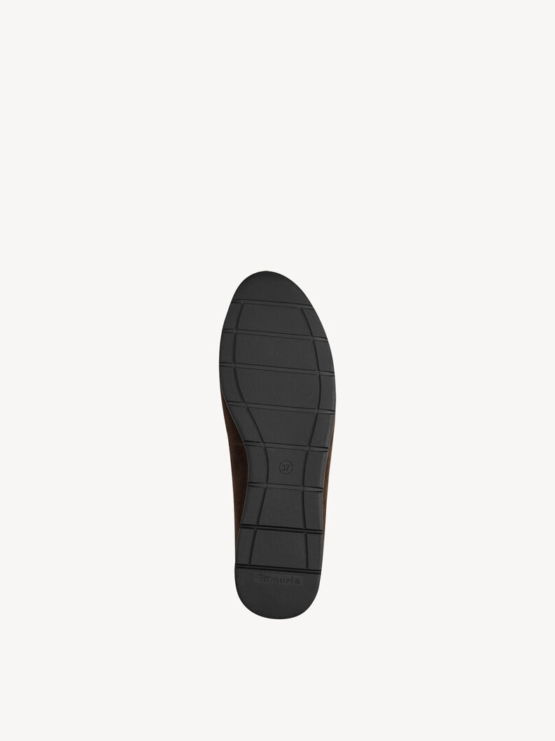 Ballerine en cuir - marron, MOCCA, hi-res