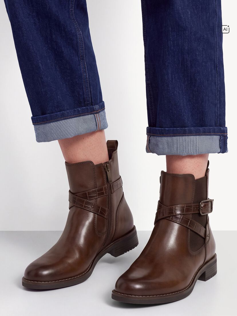 Chelseaboot - bruin, cognac, hi-res