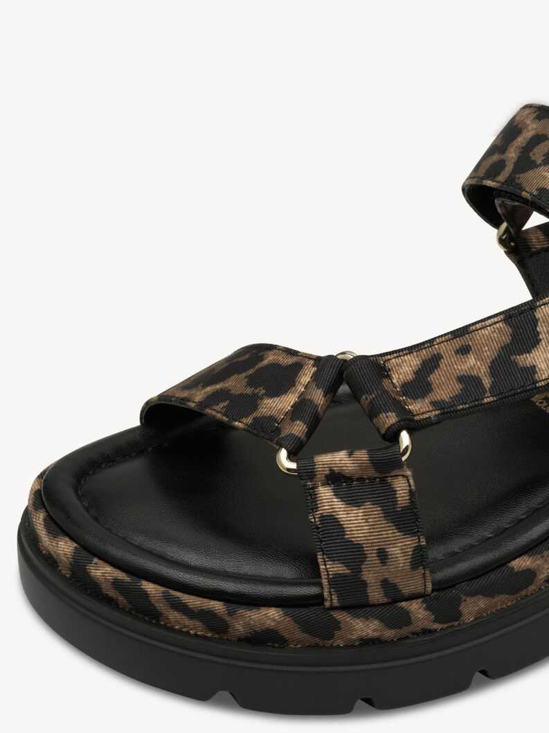 Sandaaltje - bruin, LEOPARD, hi-res