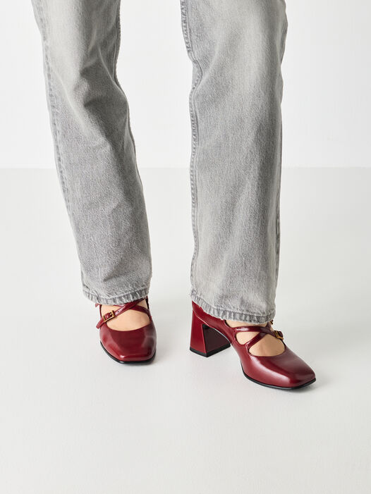 Pumps, RED, hi-res