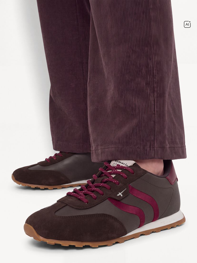 Leren Sneaker - bruin, MOCCA COMB, hi-res