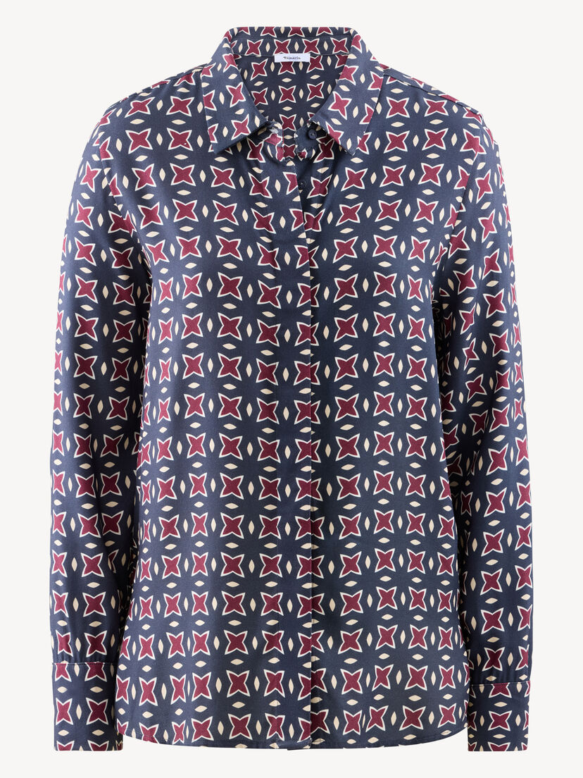 Blouse - blauw, Night Sky/Fig/Whitecap Gray, hi-res