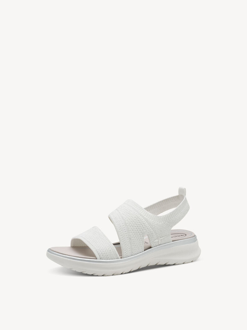 Sandale - wei&szlig;, WHITE/SILVER, hi-res