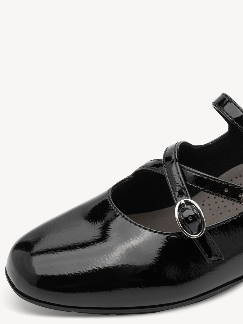 Ballerina - zwart, BLACK PATENT, hi-res