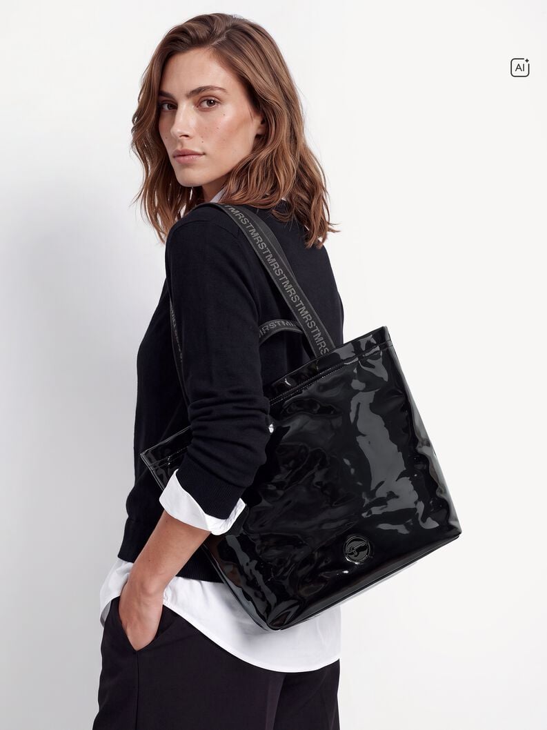 Sac cabas - noir, black, hi-res