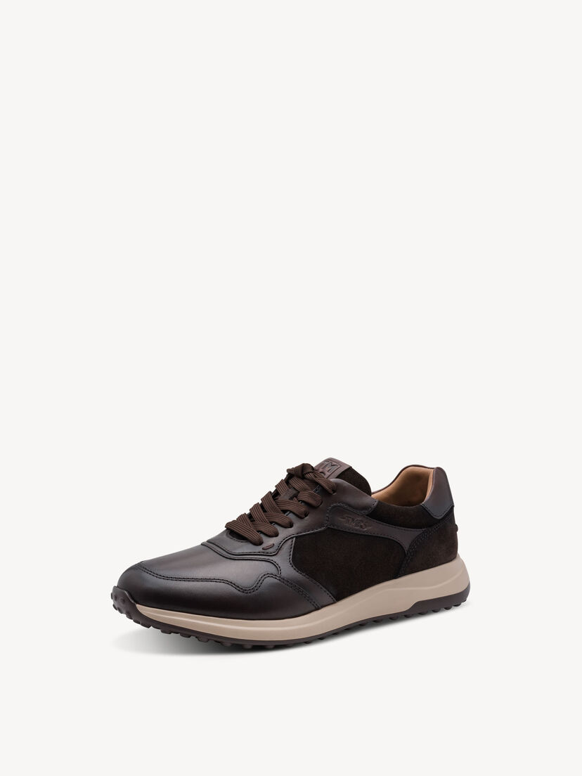 Leren Sneaker - bruin, MOCCA, hi-res
