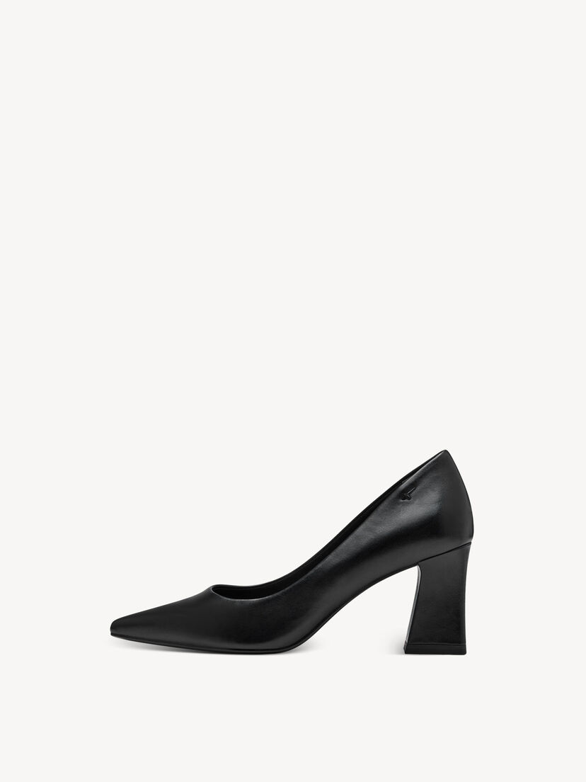 Pumps, BLACK LEATHER, hi-res