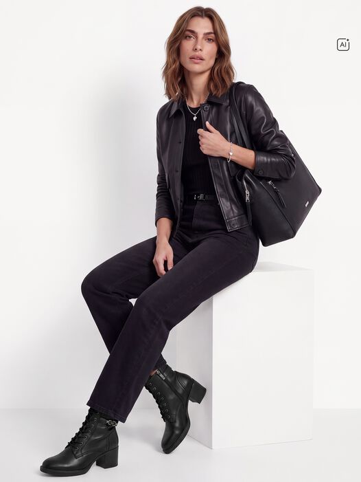Enkellaarsje, BLACK, hi-res