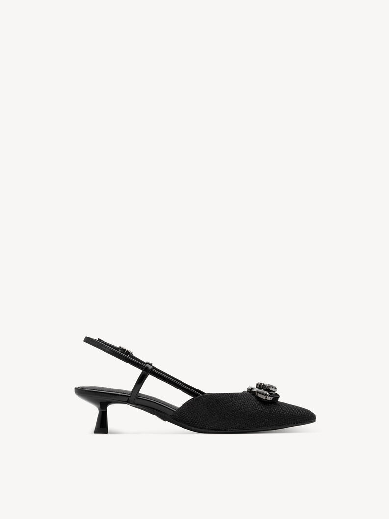 Slingpumps, BLACK GLAM, hi-res