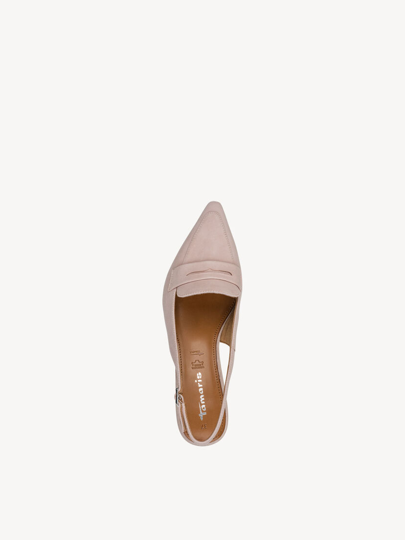 Leren Slingpumps - roze, POWDER, hi-res