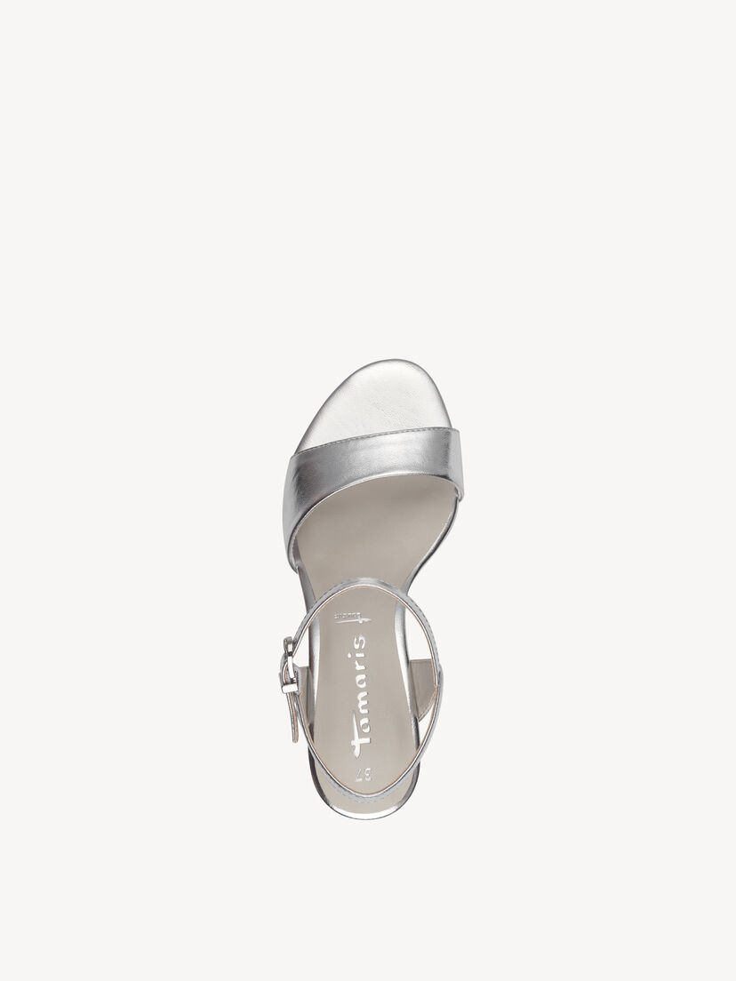 Sandaaltje - zilver, SILVER, hi-res