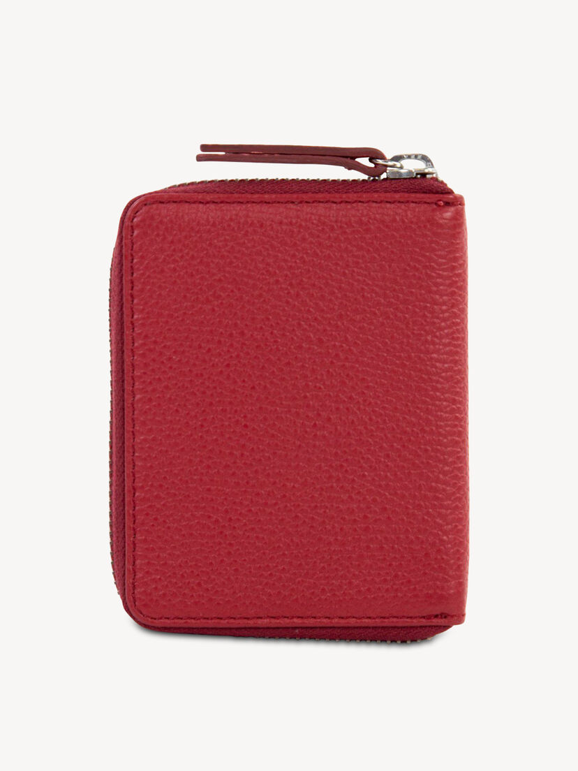 Leren Portemonnee - rood, red, hi-res