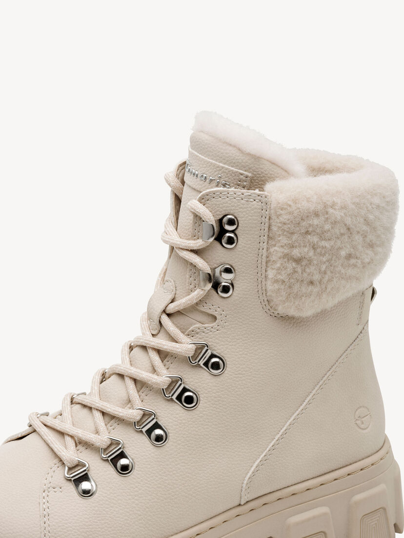Enkellaarsje - beige warme voering, ANTELOPE, hi-res
