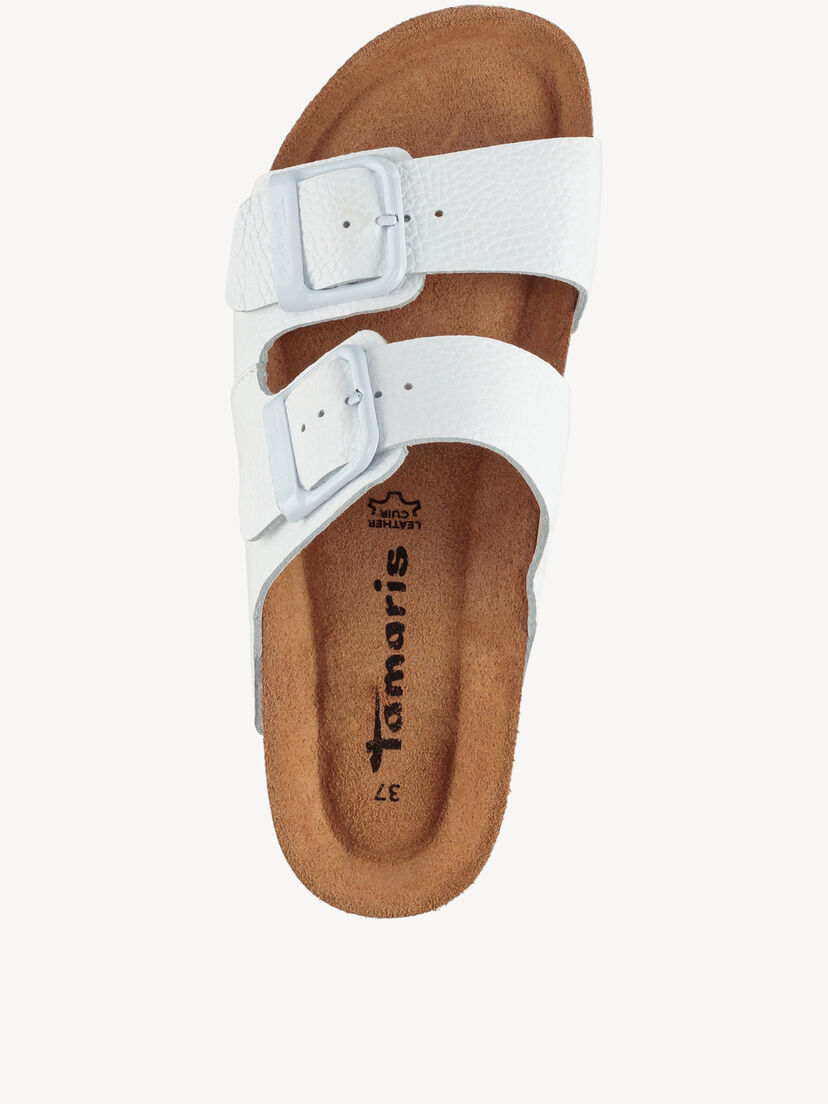 Leren Slipper - wit, WHITE LEATHER, hi-res