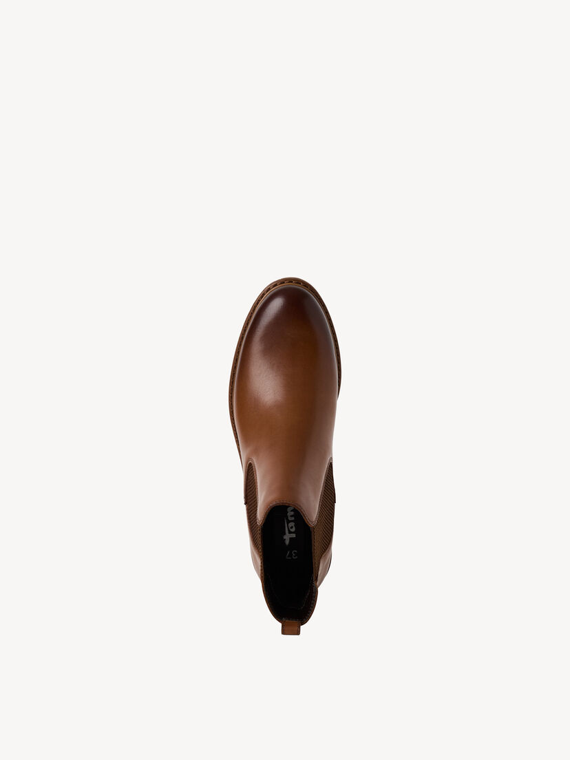 Leren Chelseaboot - bruin, NUT LEATHER, hi-res