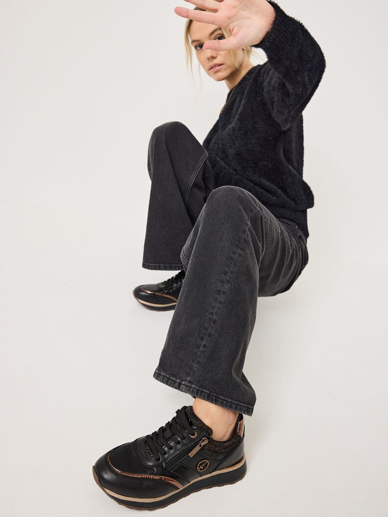 Sneaker - schwarz, BLACK/COPPER, hi-res