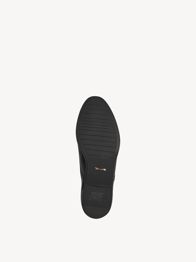 Leren Lage schoen - zwart, BLACK, hi-res