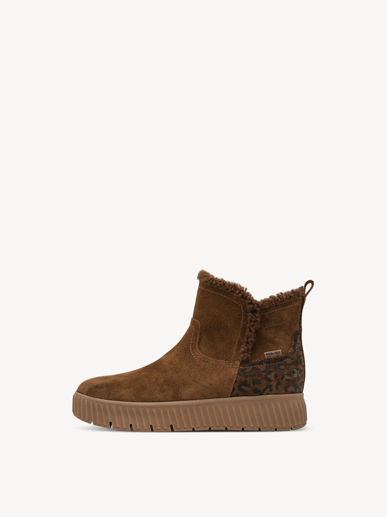 Lederstiefelette - braun Warmfutter, TOBACCO/LEO, hi-res