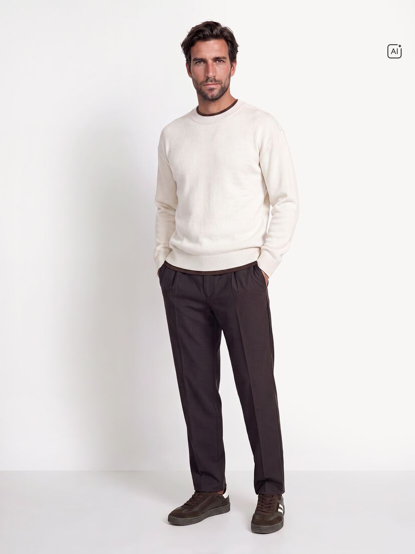 Leren Sneaker - bruin, MOCCA, hi-res