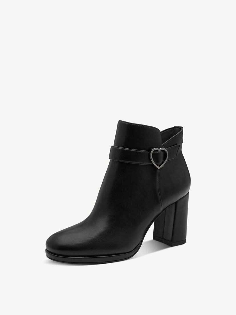 Enkellaarsje - zwart, BLACK, hi-res