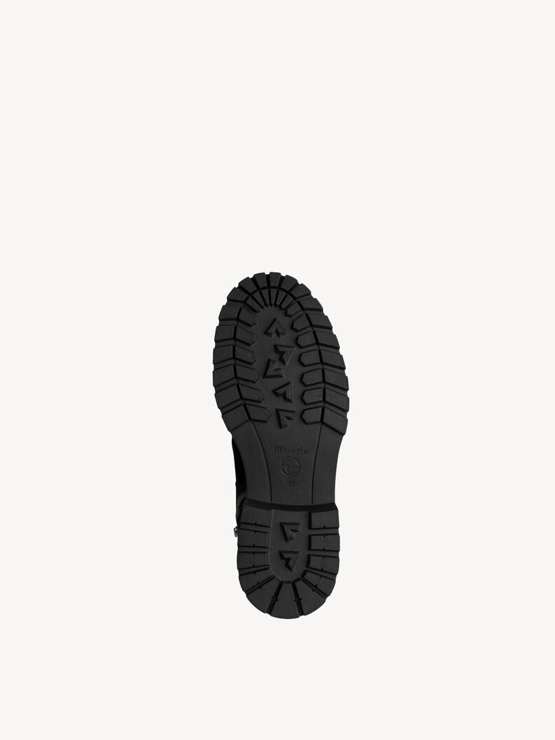 Lederstiefelette - schwarz Warmfutter, BLACK, hi-res