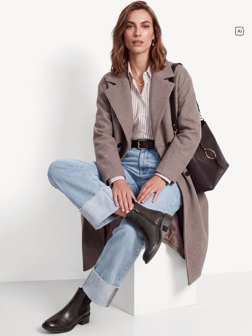 Leren Chelseaboot - bruin, MOCCA NAPPA, hi-res
