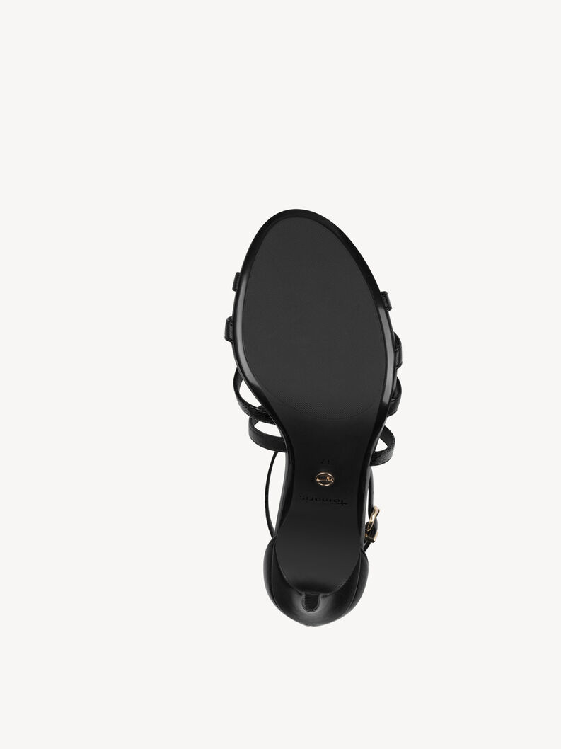 Sandalette - sort, BLACK, hi-res