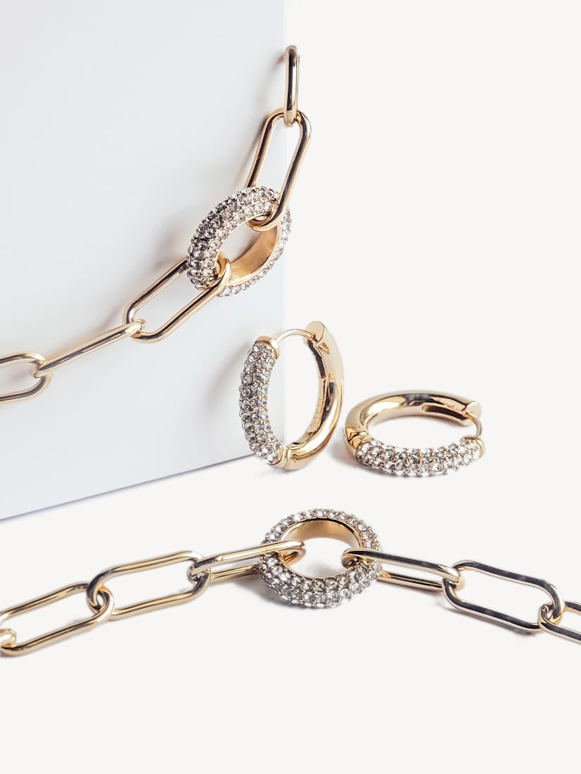 Glitzer Ring Set gold, , hi-res