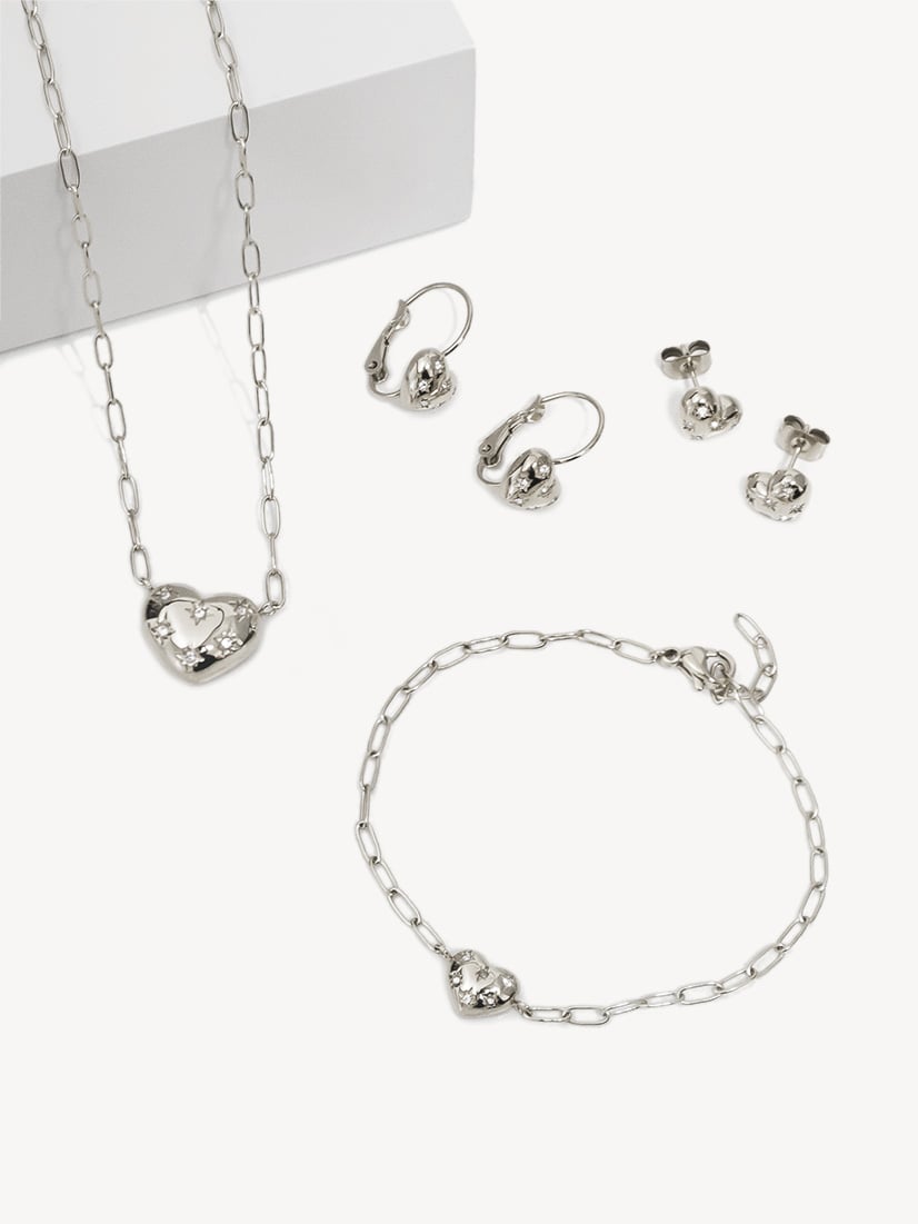 Sparkling Hearts silber, , hi-res